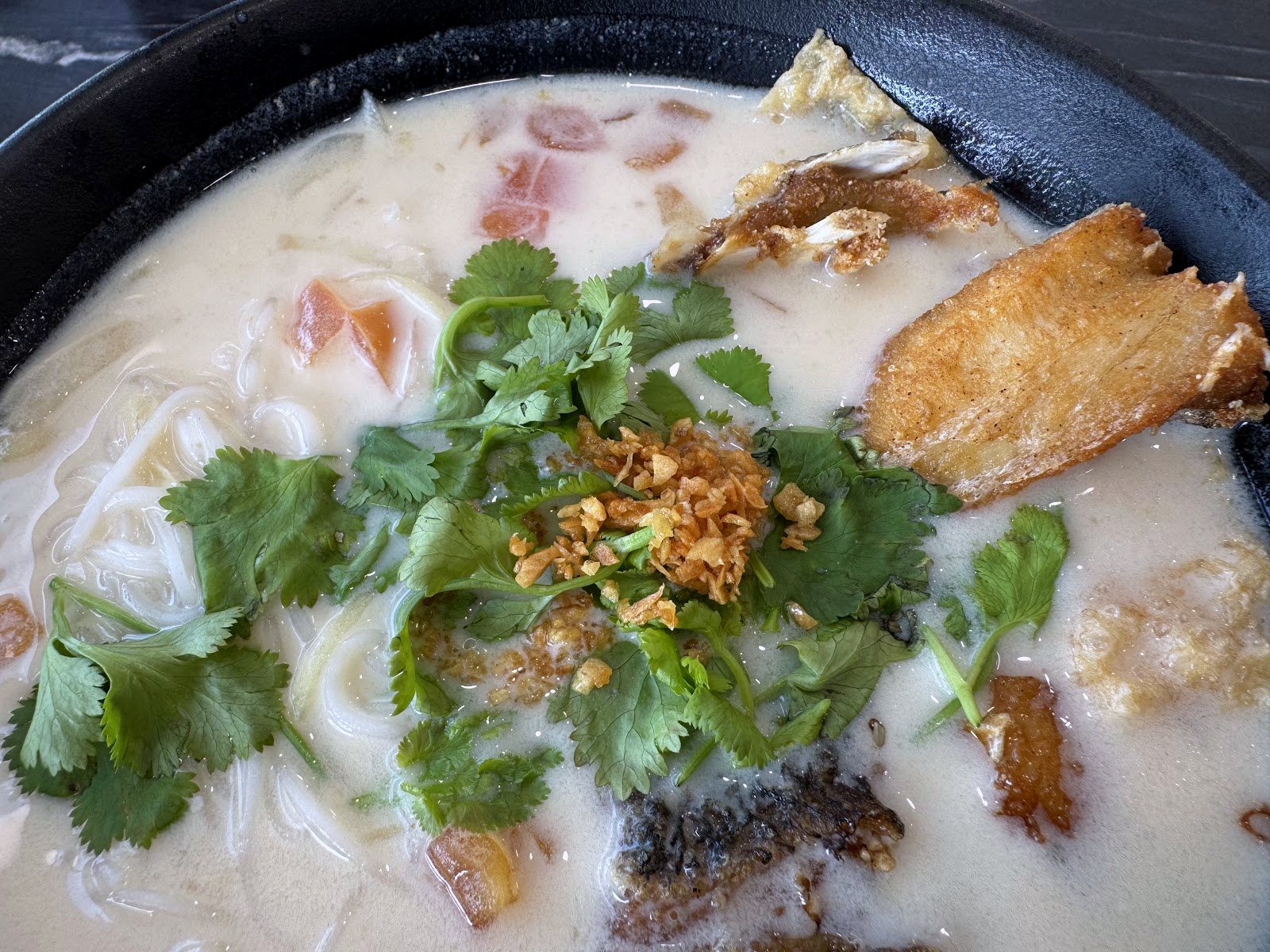 Milky broth photograph